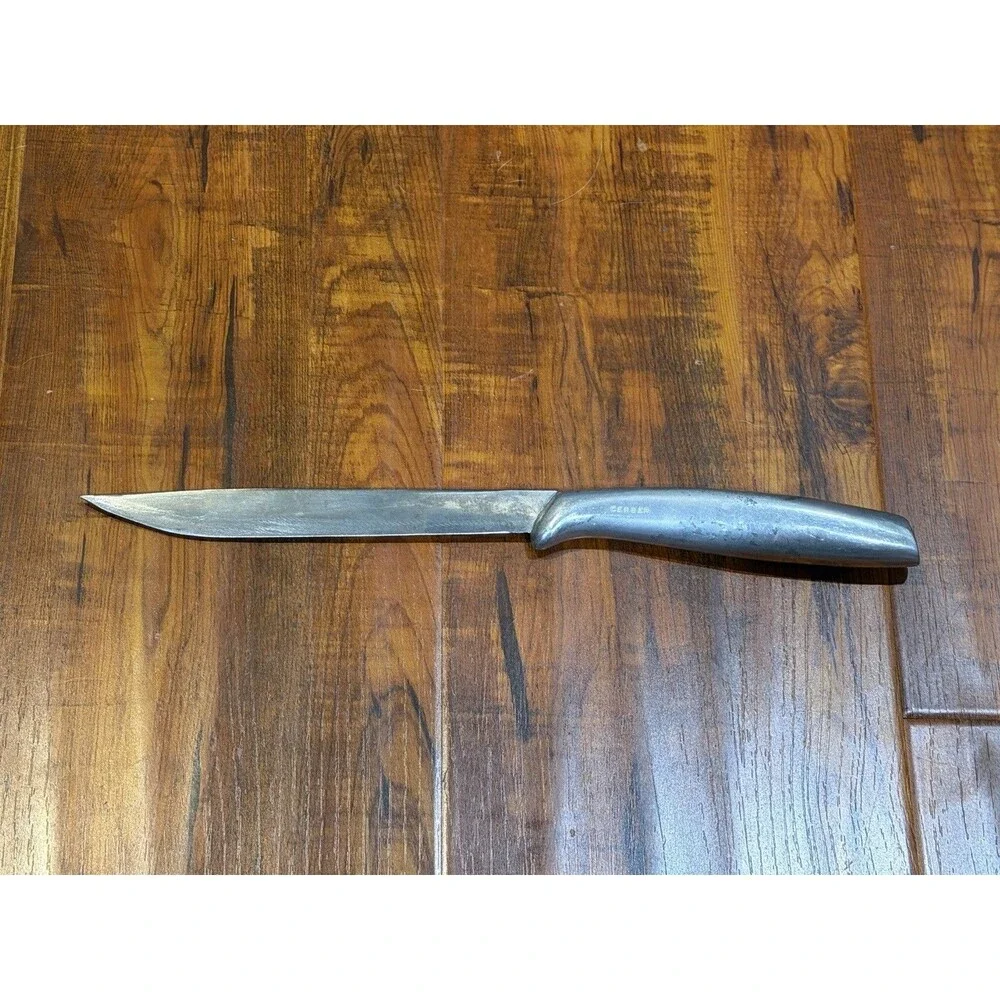 Vintage 1947 Gerber Legendary Blades Carving Knife Knives Set in Walnut Box
